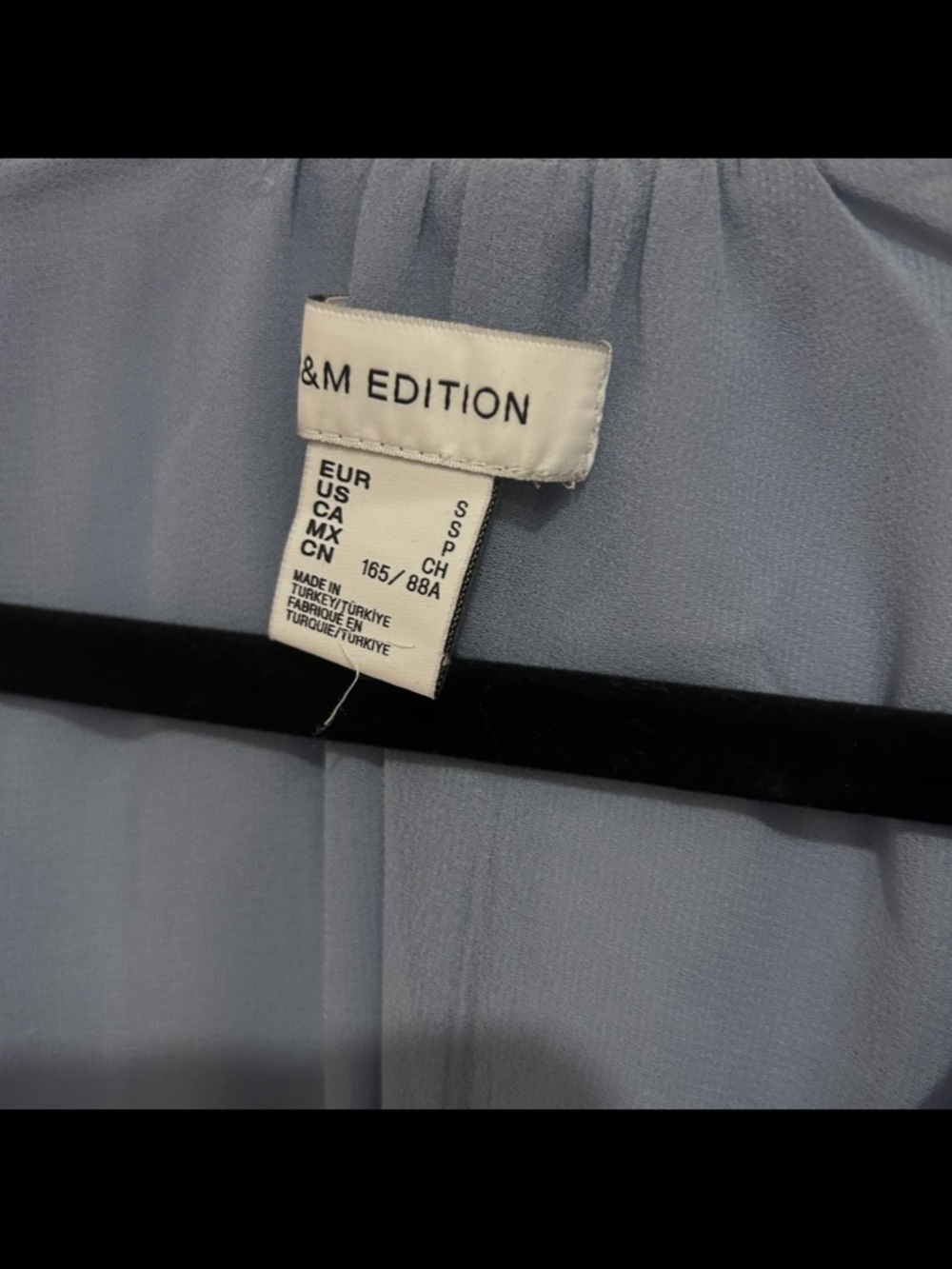 H&M edition Light Blue Ruffle Sleeve Maxi Dress - Picture 6 of 7
